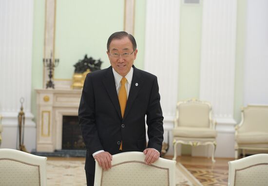 Vladimir Putin meets Ban Ki-moon