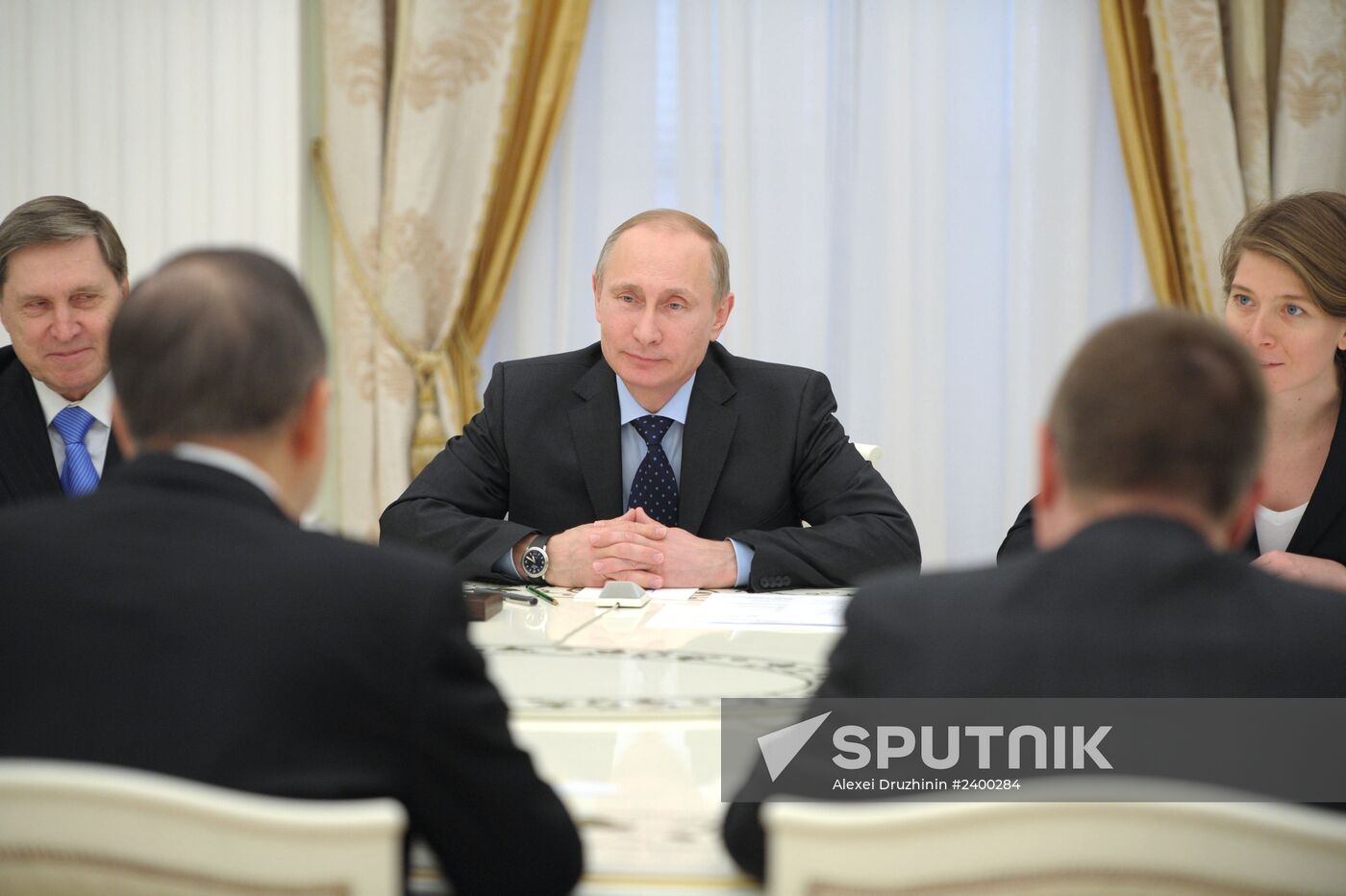 Vladimir Putin meets Ban Ki-moon