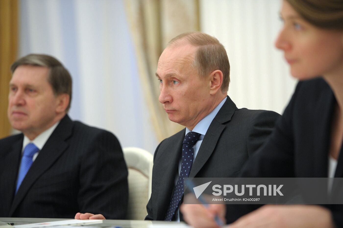 Vladimir Putin meets Ban Ki-moon