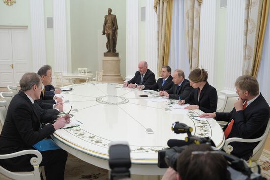 Vladimir Putin meets Ban Ki-moon