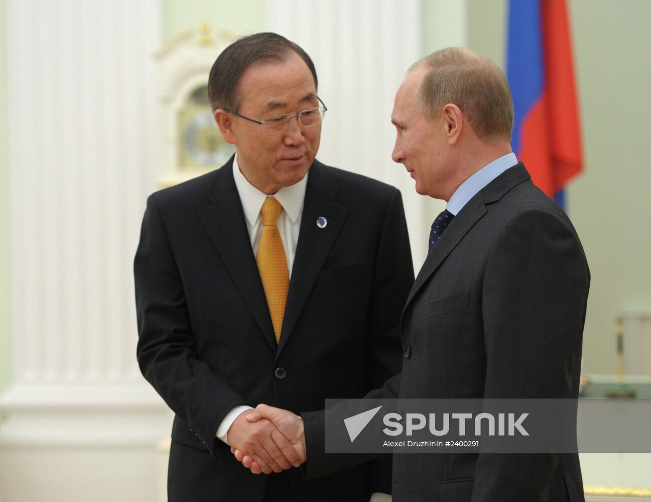 Vladimir Putin meets Ban Ki-moon