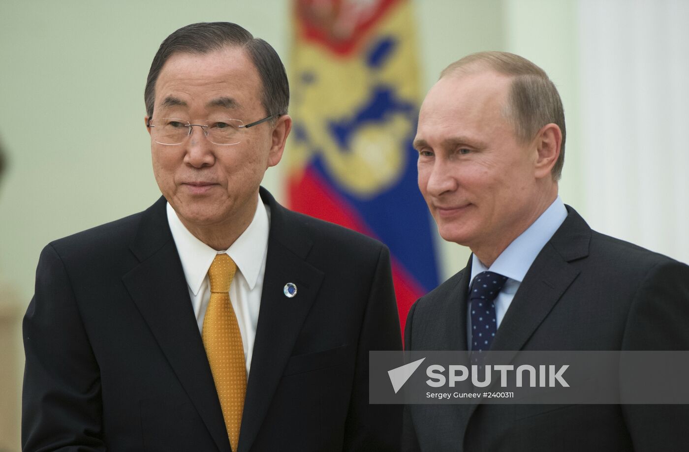 Vladimir Putin meets Ban Ki-moon