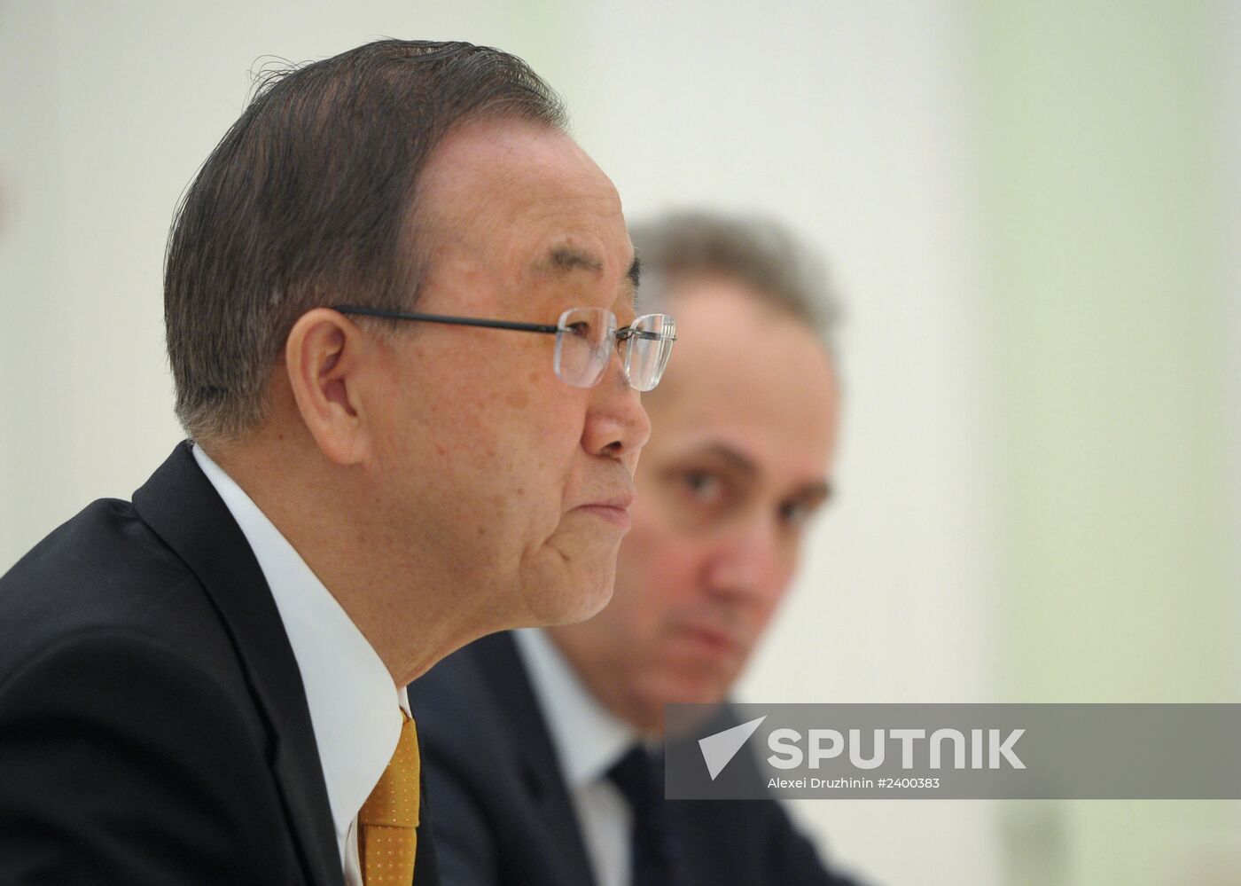 Vladimir Putin meets Ban Ki-moon