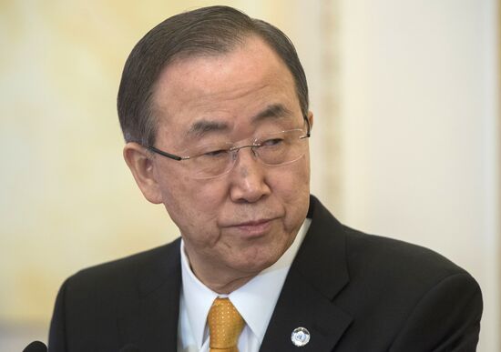 Vladimir Putin meets Ban Ki-moon