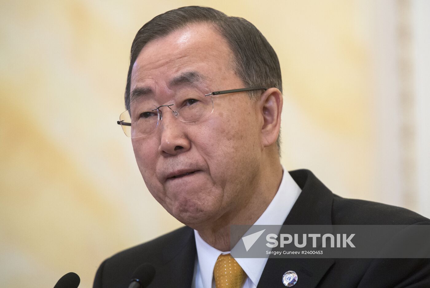 Vladimir Putin meets Ban Ki-moon