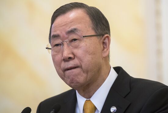 Vladimir Putin meets Ban Ki-moon