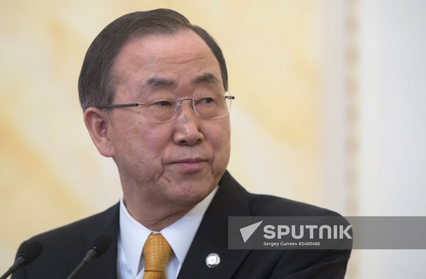 Vladimir Putin meets Ban Ki-moon