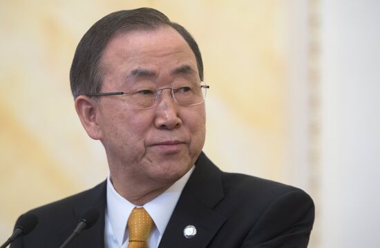 Vladimir Putin meets Ban Ki-moon