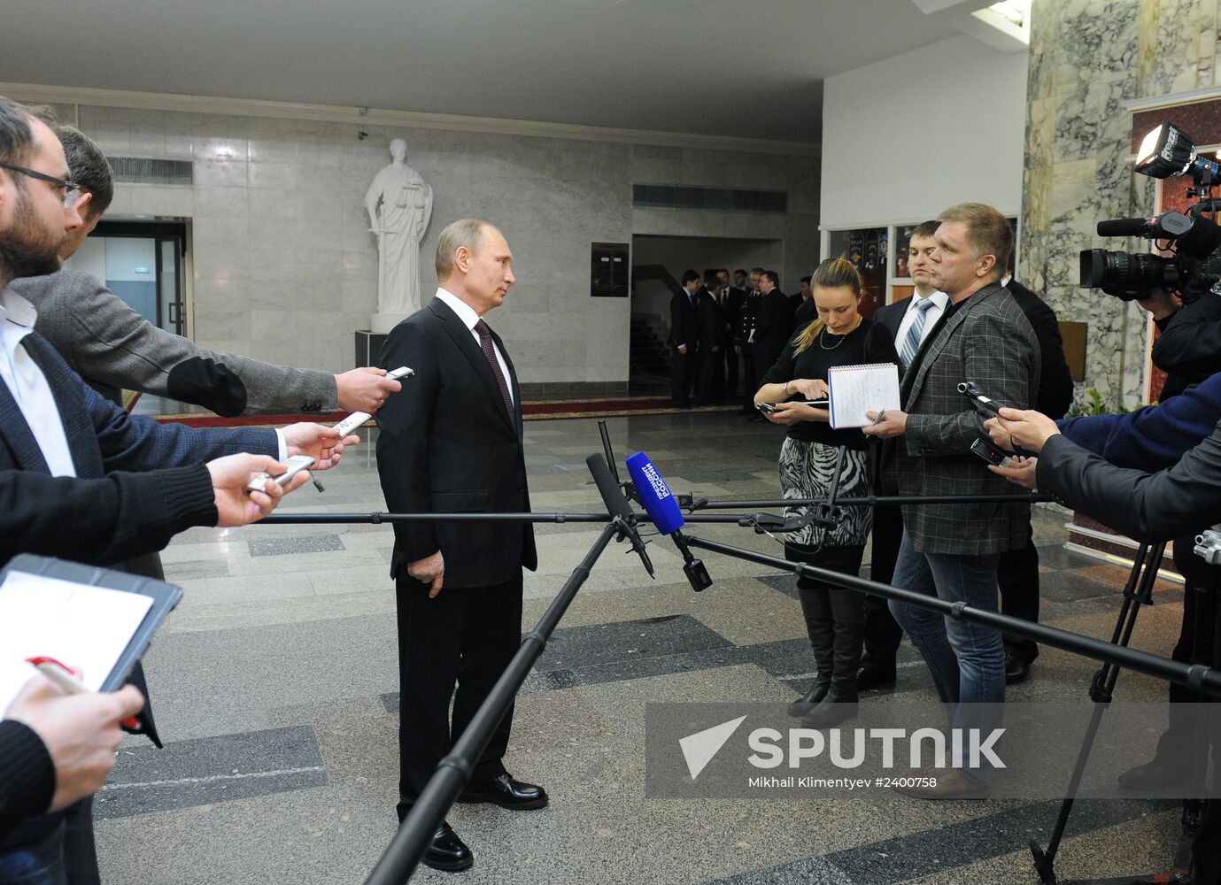 Vladimir Putin attends Russian Interior Ministry board meeting