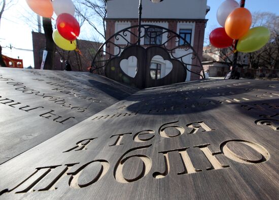 Unveiling of "Bed reconciliation" art object in Vladivostok