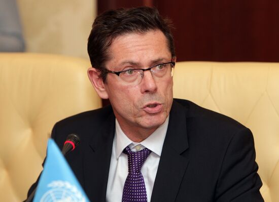 UN Assistant Secretary-General Ivan Shimanovich meets with Crimean Deputy Prime Minister Rustam Temirgaliyev