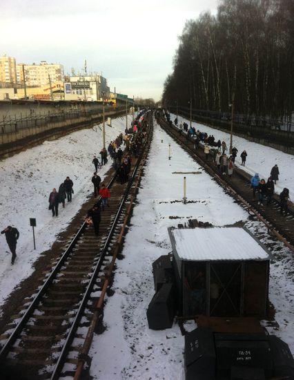 Flooding of four stations in the Moscow metro subway