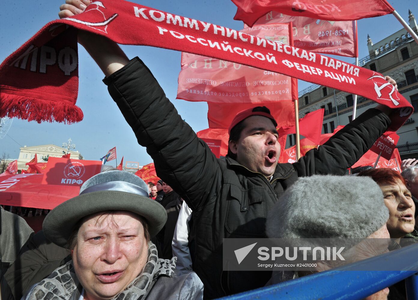 Rally to support results of referendum in Crimea