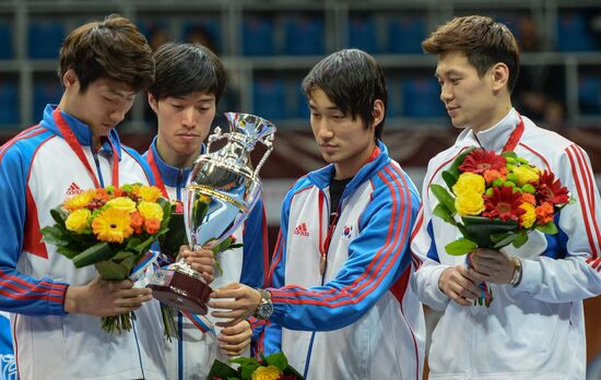 Fencing. 2014 Moscow Sabre tournament. Team event