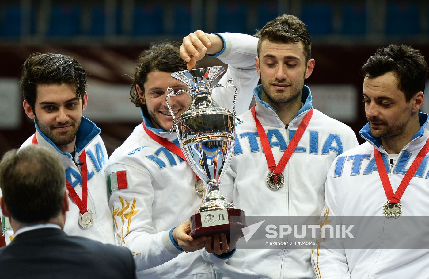 Fencing. 2014 Moscow Sabre tournament. Team event