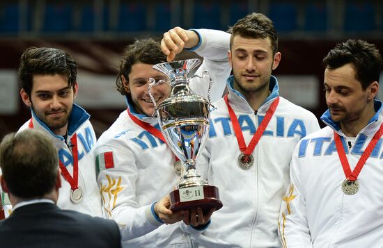 Fencing. 2014 Moscow Sabre tournament. Team event