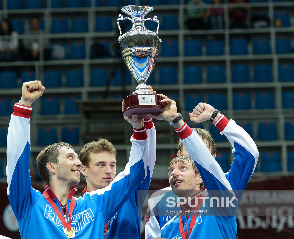 Fencing. 2014 Moscow Sabre tournament. Team event