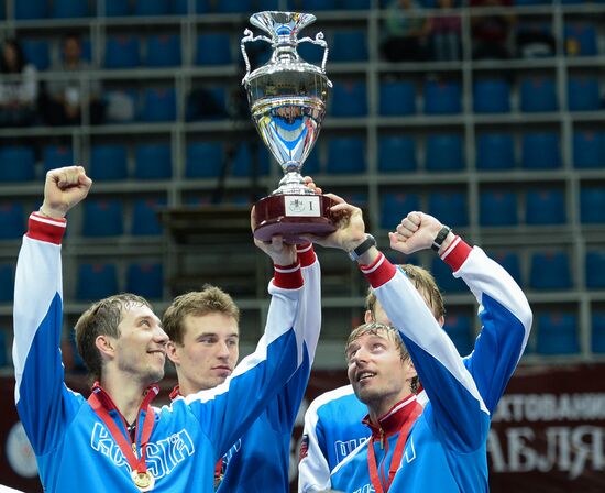 Fencing. 2014 Moscow Sabre tournament. Team event