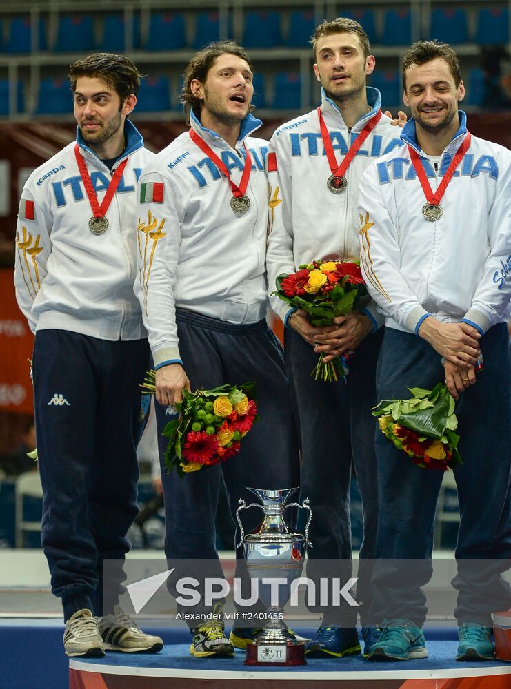 Fencing. 2014 Moscow Sabre tournament. Team event