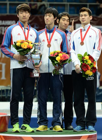 Fencing. 2014 Moscow Sabre tournament. Team event