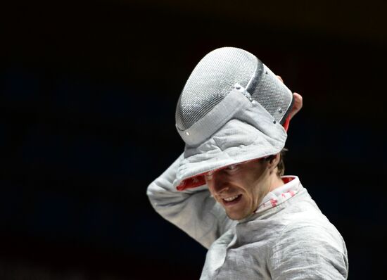 Fencing. 2014 Moscow Sabre tournament. Team event