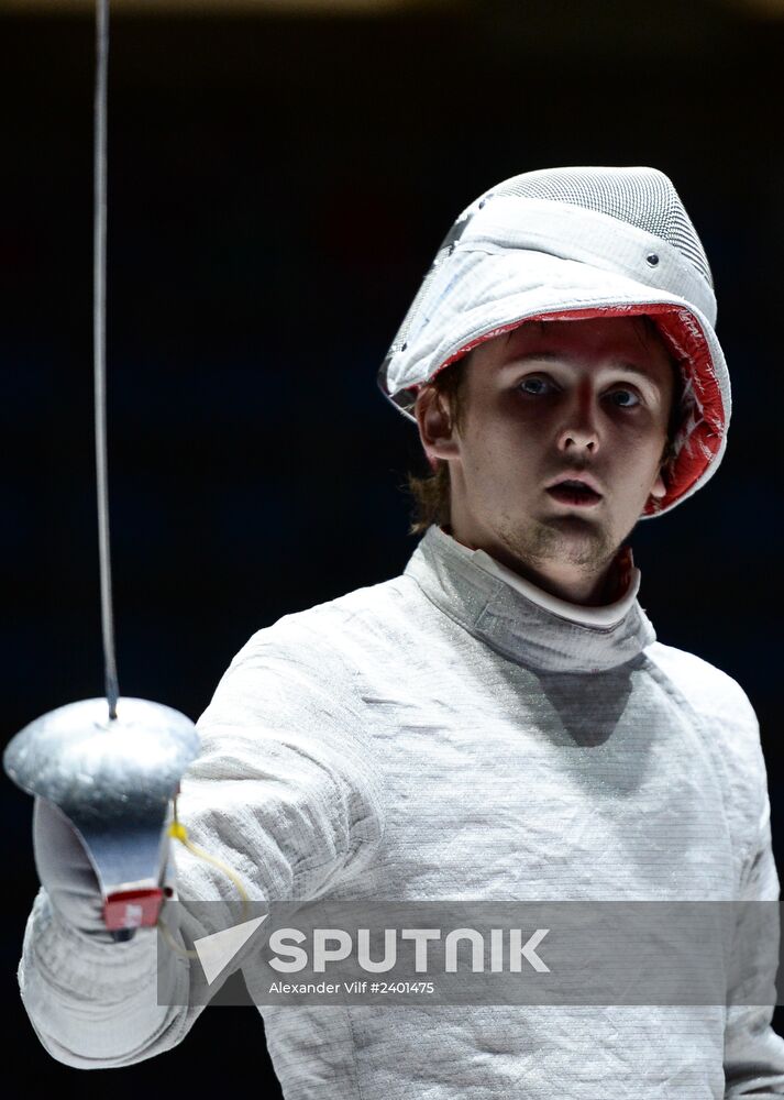 Fencing. 2014 Moscow Sabre tournament. Team event