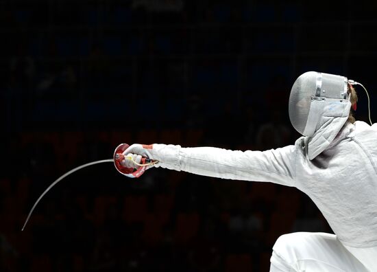 Fencing. 2014 Moscow Sabre tournament. Team event