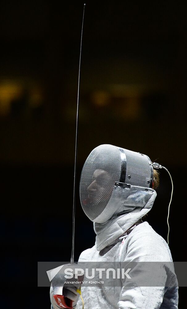 Fencing. 2014 Moscow Sabre tournament. Team event