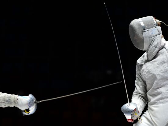 Fencing. 2014 Moscow Sabre tournament. Team event