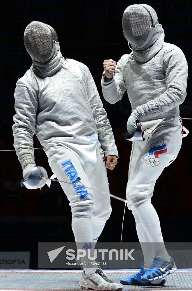 Fencing. 2014 Moscow Sabre tournament. Team event