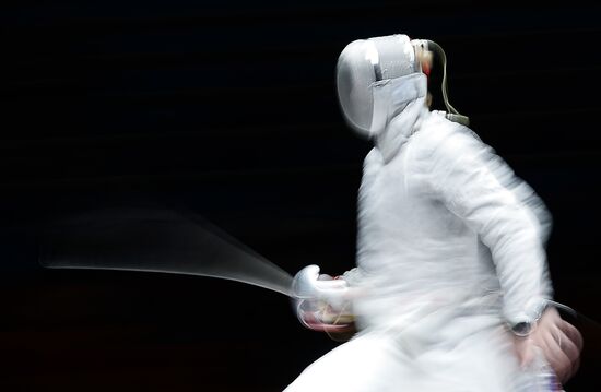 Fencing. 2014 Moscow Sabre tournament. Team event