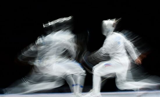 Fencing. 2014 Moscow Sabre tournament. Team event