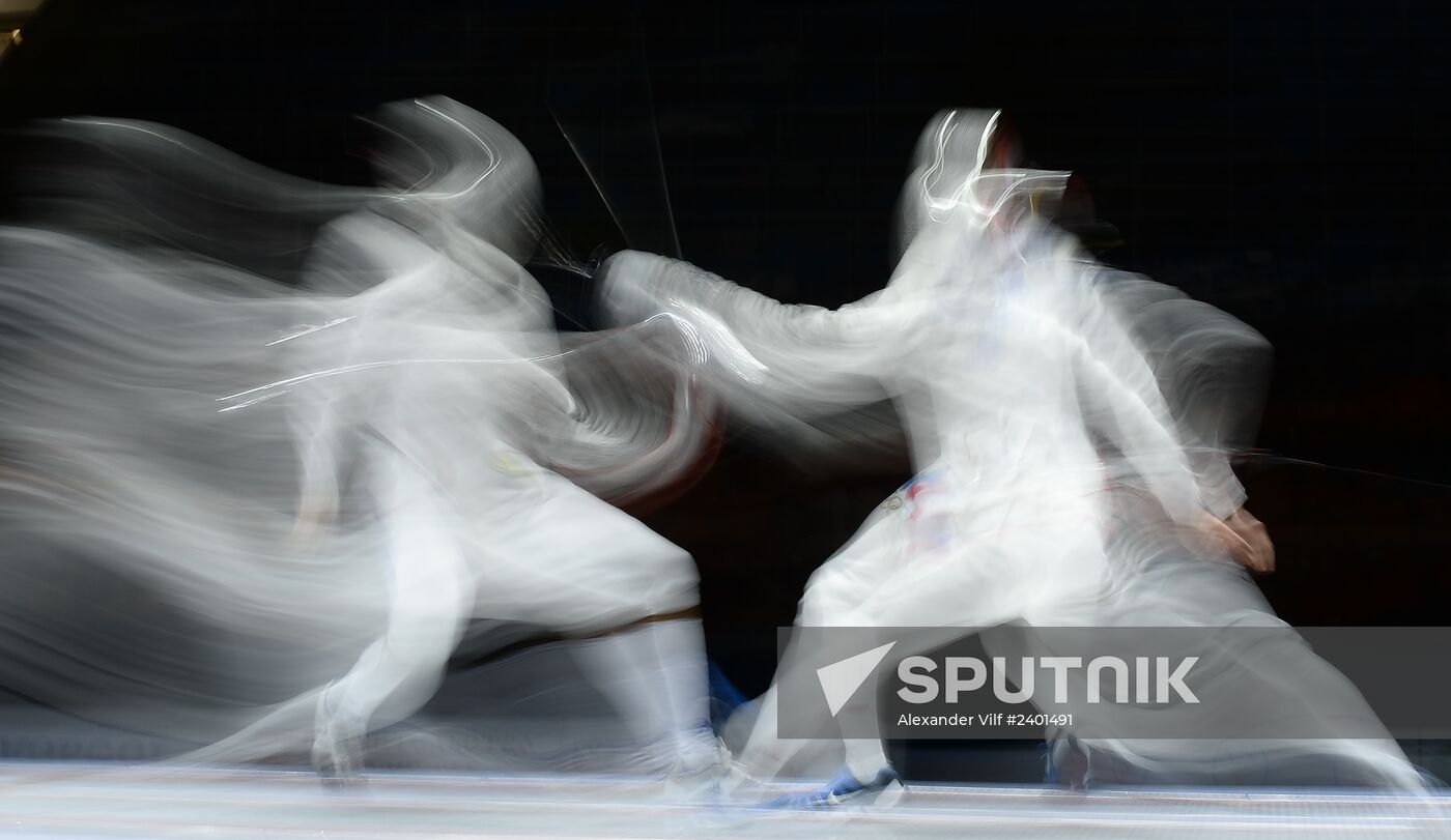 Fencing. 2014 Moscow Sabre tournament. Team event