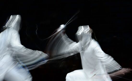 Fencing. 2014 Moscow Sabre tournament. Team event