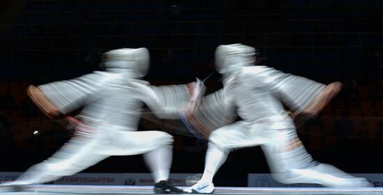 Fencing. 2014 Moscow Sabre tournament. Team event