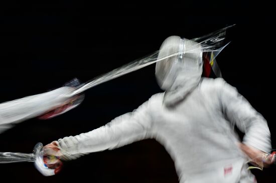 Fencing. 2014 Moscow Sabre tournament. Team event