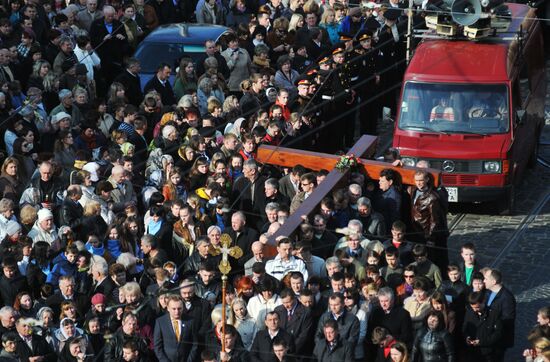 Religious procession in Lviv