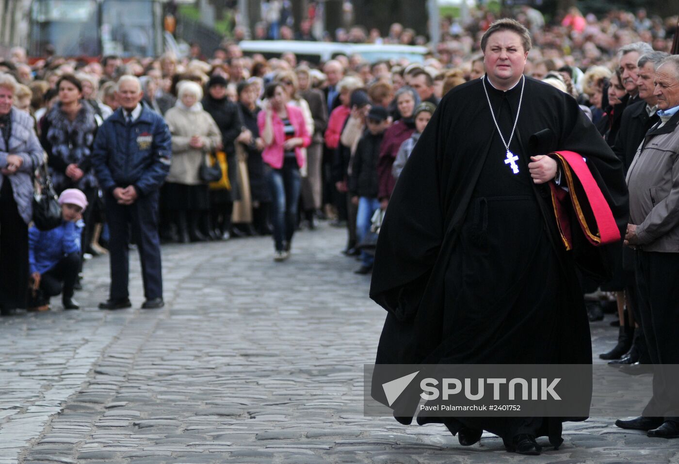 Religious procession in Lviv