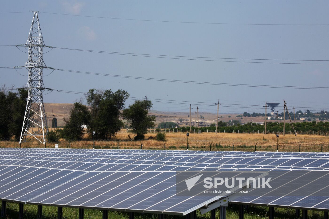Solar power station in Crimea