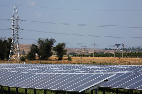 Solar power station in Crimea