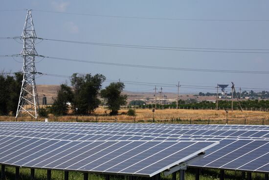 Solar power station in Crimea