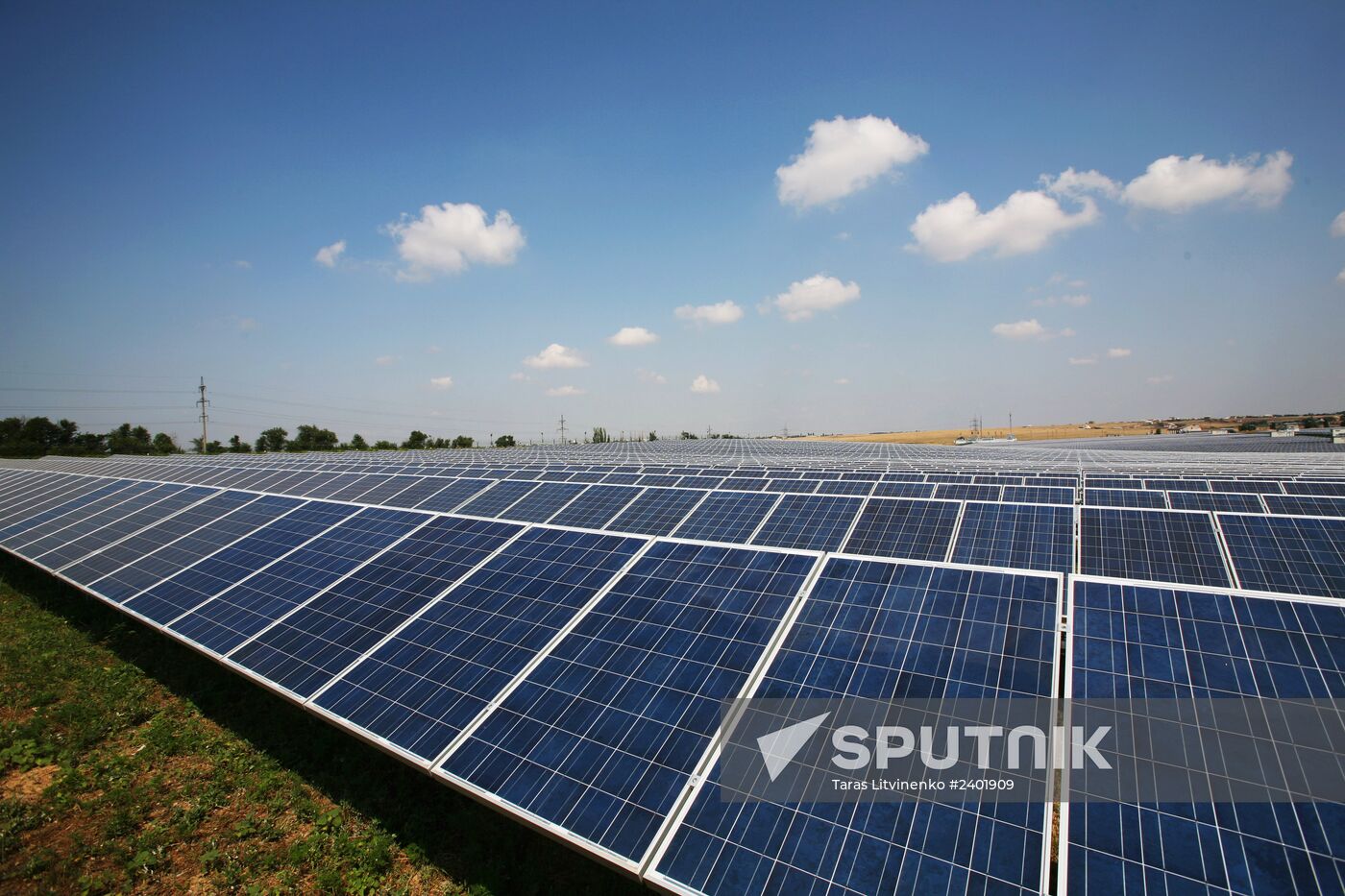 Solar power station in Crimea