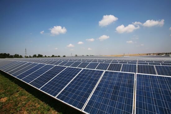 Solar power station in Crimea