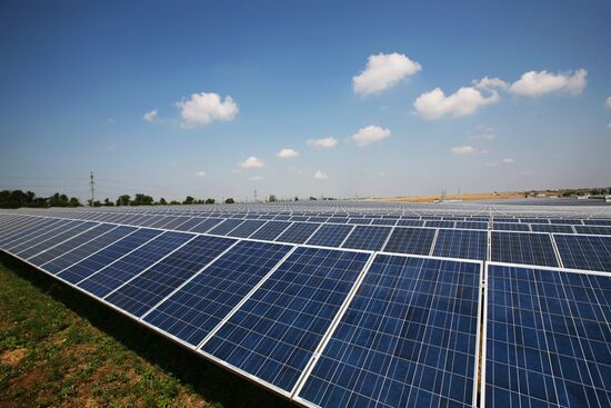 Solar power station in Crimea