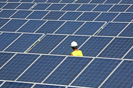 Solar power station in Crimea