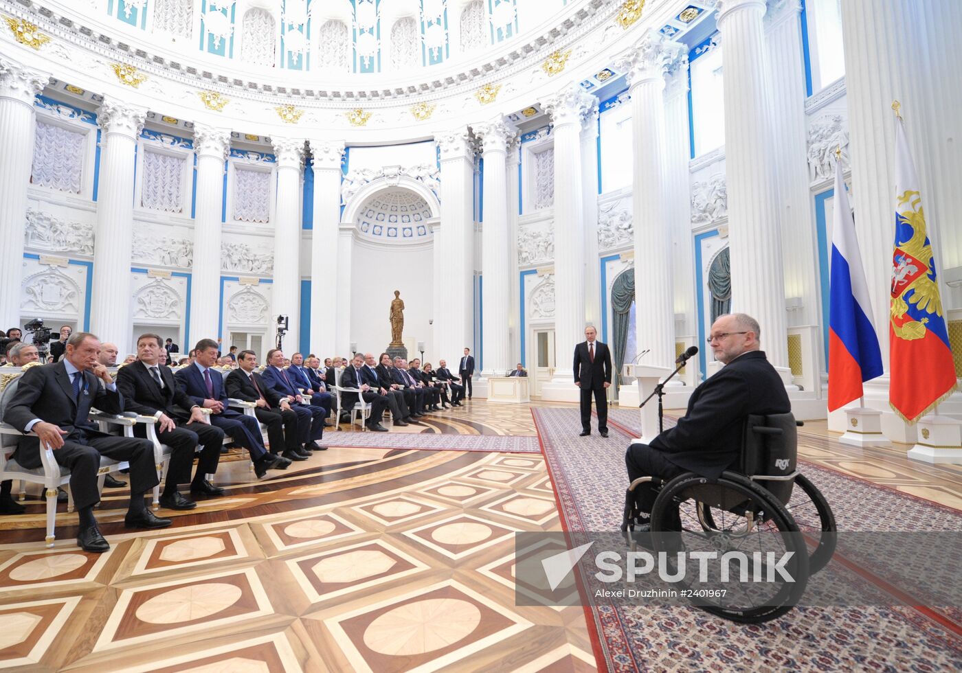 Vladimir Putin presents state awards in Kremlin