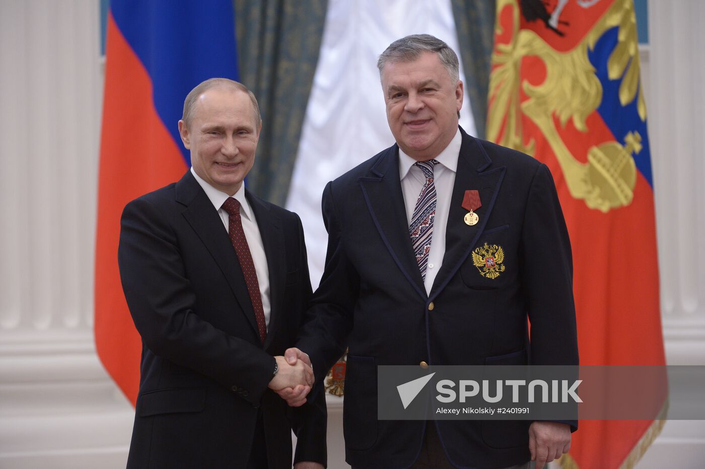 Vladimir Putin presents state awards in Kremlin