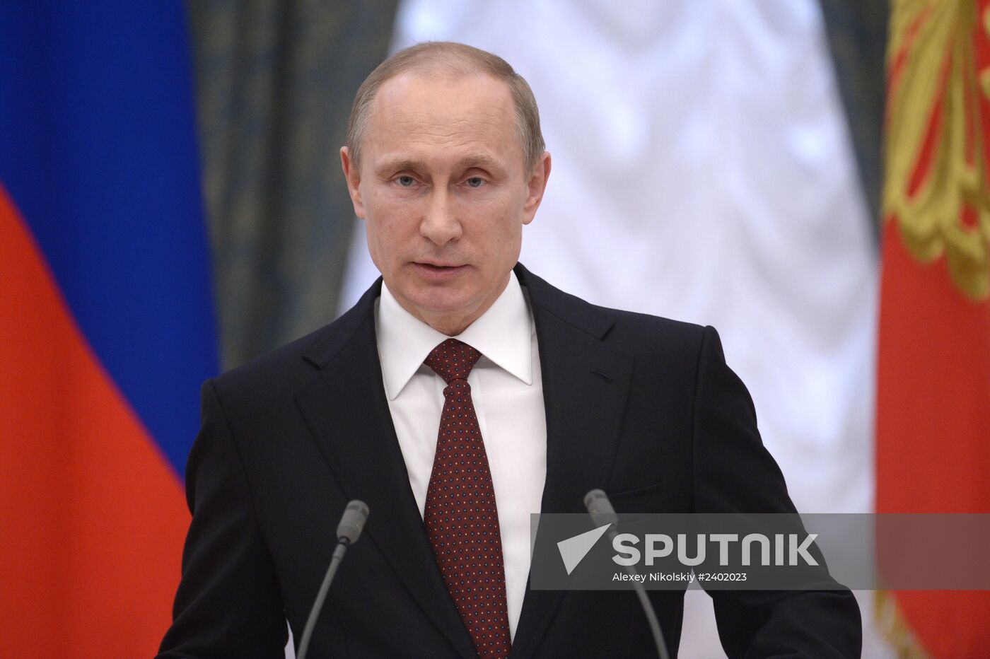 Vladimir Putin presents state awards in Kremlin
