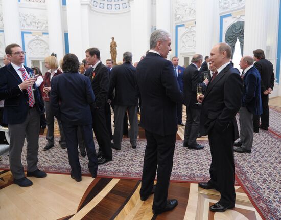 Vladimir Putin presents state awards in Kremlin