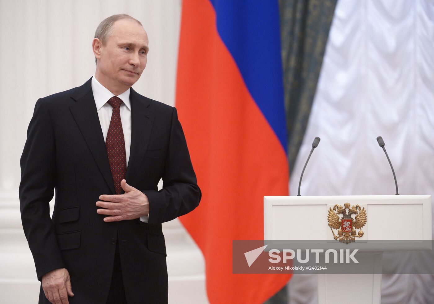 Vladimir Putin presents state awards in Kremlin